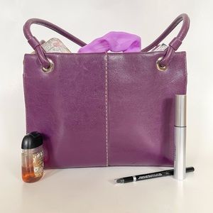 Woman’s Purple Shoulder Purse